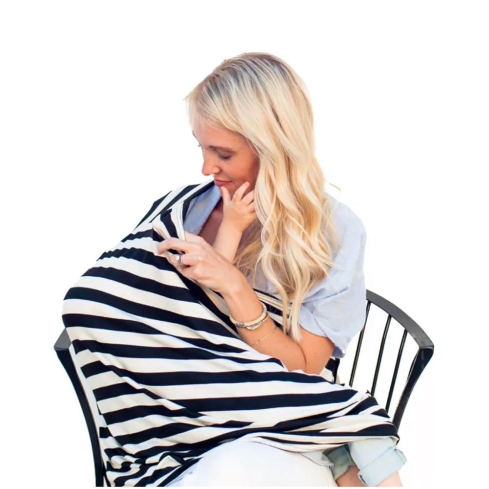 New Striped Multi-use Nursing Cover - Picture 3 of 6